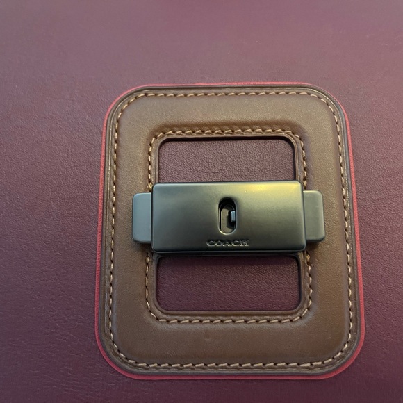 Coach Courier Carryall In Colorblock Leather With Snakeskin Detail - Picture 11 of 14